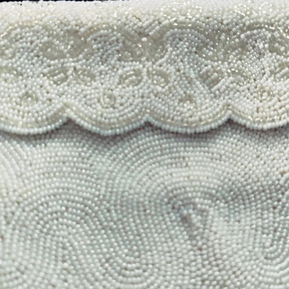 Bundle (2) Vintage Magid Hand Seed Beaded Scallop Kiss Lock Frame Japan Bags …
